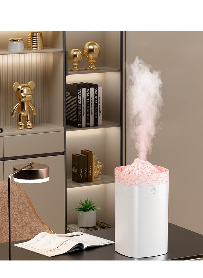 Essential Oil Diffuser, Flame Humidifier with 7 Colors Flame Light, Super Quiet Air Humidifier, Electric Aroma Diffuser, Waterless Auto-Off for Home Office Room Yoga Studio, 400ml - Image 5
